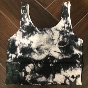 DYI Black & White Sports Bra, SZ XS